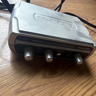 M-Audio Fast Track USB Audio Interface Guitar/Mic, XLR In RCA Out Monitor