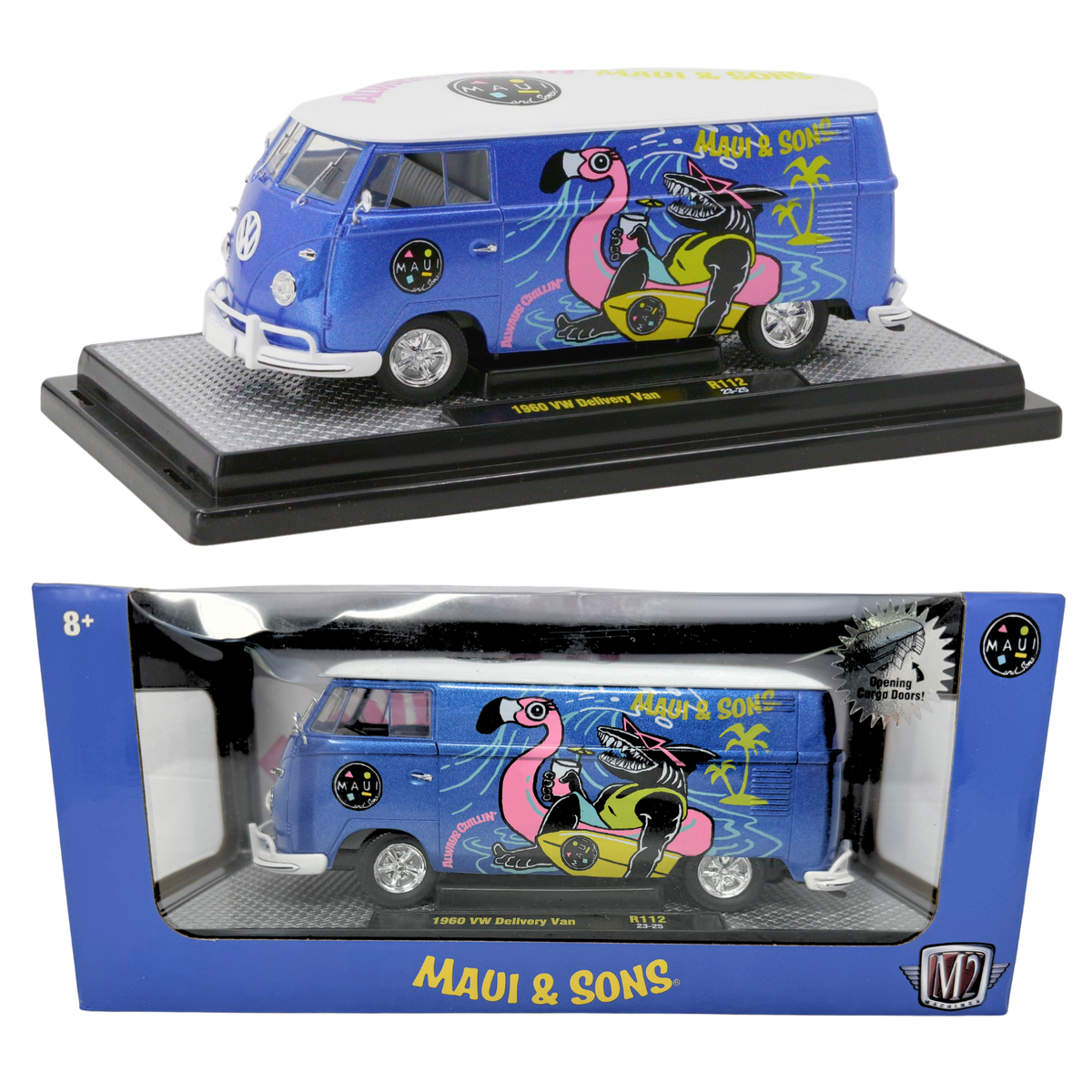 M2 Machines Maui & Sons 1960 Volkswagen Delivery Van 1:24 Diecast