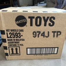 Hot wheels Unopened L2593 Case Lot Of 72 Cars.