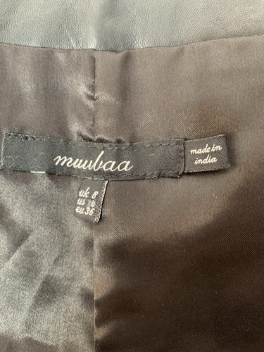 Muubaa pantaloncino donna 100% pelle di agnello taglia US4UKsize8EUsize36 - Foto 12 di 13