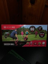 Wicked Big Sports Soccer Ball Oversized 17 inch Diameter With Pump  Needle NEW