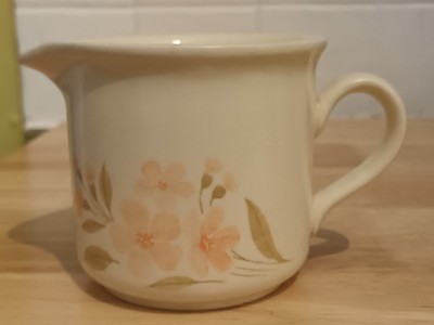 Vintage Biltons Coloroll Mayfair Pfirsich Blumen Keramik Milchkännchen