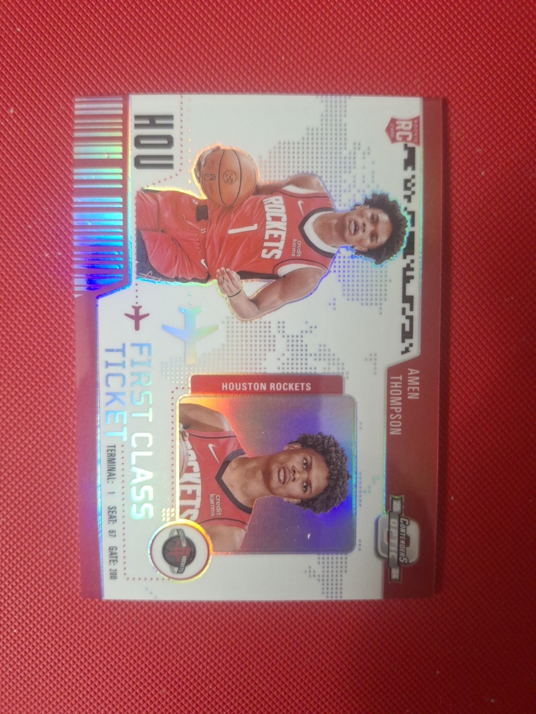 2023-24 Panini Contenders Optic - First Class Ticket Amen Thompson #15 (RC)