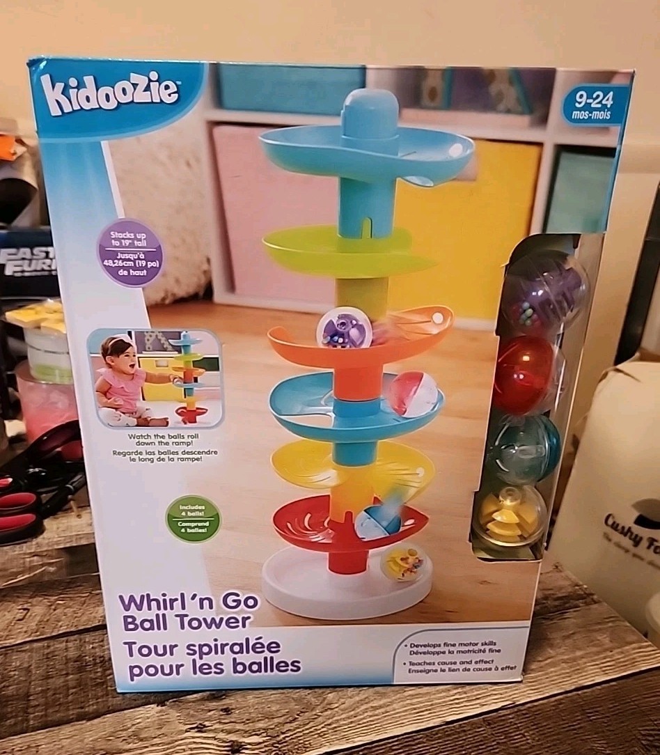 Kidoozie Ball Drop Toddler Toy Learning Developmental Activity Tower