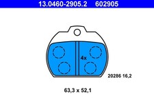 ATE Bremsbelagsatz Scheibenbremse 13.0460-2905.2 für 15 KAEFER VW 1302 1303