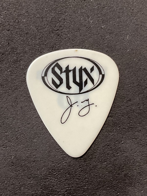 James Young STYX 2005 Tour Signature Guitar Pick (O)