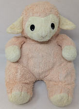 TY Baby Pluffy Lamybaby Plush Lamb Sheep Pink with Rattle Stuffed Animal VTG Y2K