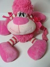 Hot Pink Poodle Dog 12" Girls Purse Crossbody Bag Plush Stuffed Animal RARE