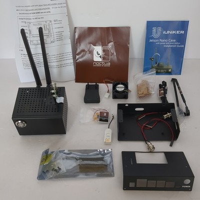 P3450 NVIDIA Jetson Nano Board + Extras: Two Cases W/Fans & Camera Mounts