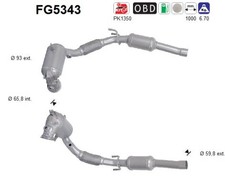 PARTIKELFILTER FÜR AUDI A3 LIMOUSINE (8YS, 8YM) - AS FG5343