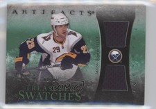 2010 Artifacts Treasured Swatches Dual Emerald 1/15 Jason Pominville #TS-JP 2d8