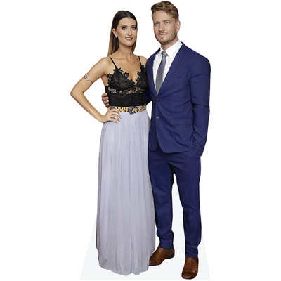 Charley Webb und Matthew Wolfenden (Duo) Mini Celebrity Cutout