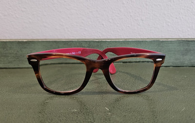 Ray-Ban Wayfarer RB 2140 1178/30 50-22 Tortoise Red Gray Frames Glasses