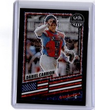 2026 Panini Stars & Stripes Prizm USA Baseball Dariel Carrion Black Velocity