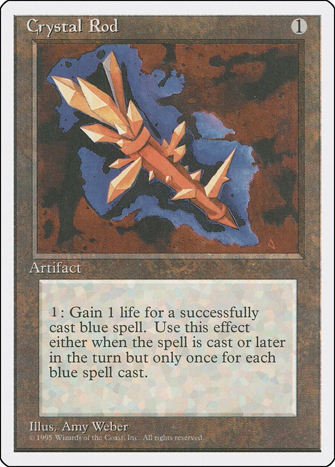 Crystal Rod Normal Uncommon Fourth Edition LP MTG TCG
