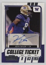 2021 Panini Contenders Draft Picks College Ticket Keith Taylor #294 Auto 1b3w