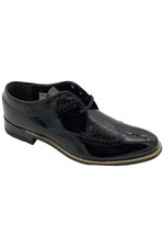 Stacy Adams Dayton Ostrich Wingtip Oxford Black