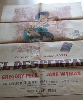 argent. Filmplakat EA  The Yearling / El Despertar  Gregory Peck, Jane Wyman