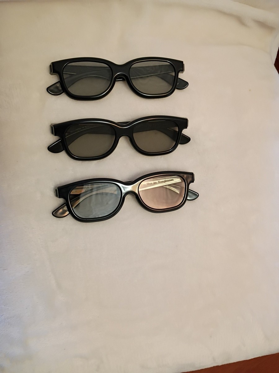 3 Toshiba Fpt-p100 3D Movie Glasses No Scratches Look Untouched | eBay