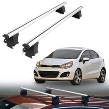Open Box Roof Rack Crossbars For Kia Rio5 2006-2012 Naked Roof Aluminum Silver Open Box Roof Rack Crossbars For Kia Rio5 2006-2012 Naked Roof Aluminum Silver