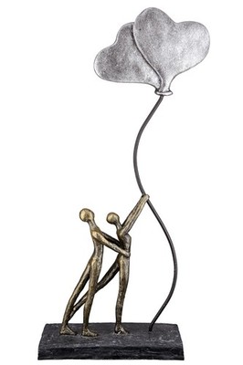 Heart Figurine from Artificial Stone Decorative Figures Love Balloon Living Room