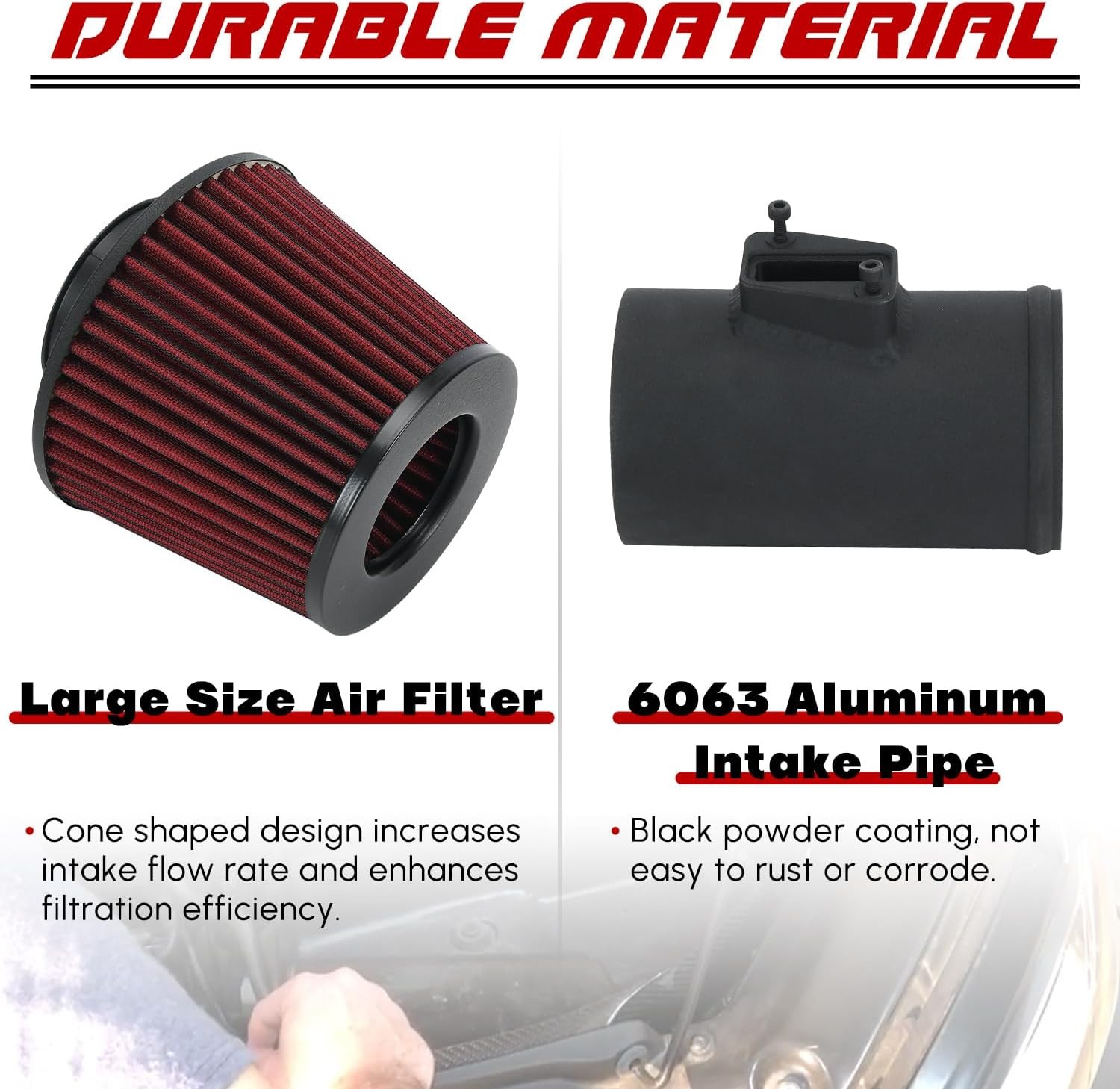 Cold Air Intake System For 2009-2018 AUDI A3 S3 VW Passat Tiguan 2.0L TSI Turbo