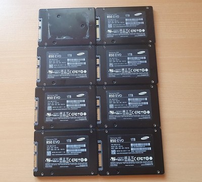 Konvolut 8x Samsung 850 EVO 1TB (gesamt 8TB) SATA III interne SSD Festplatten