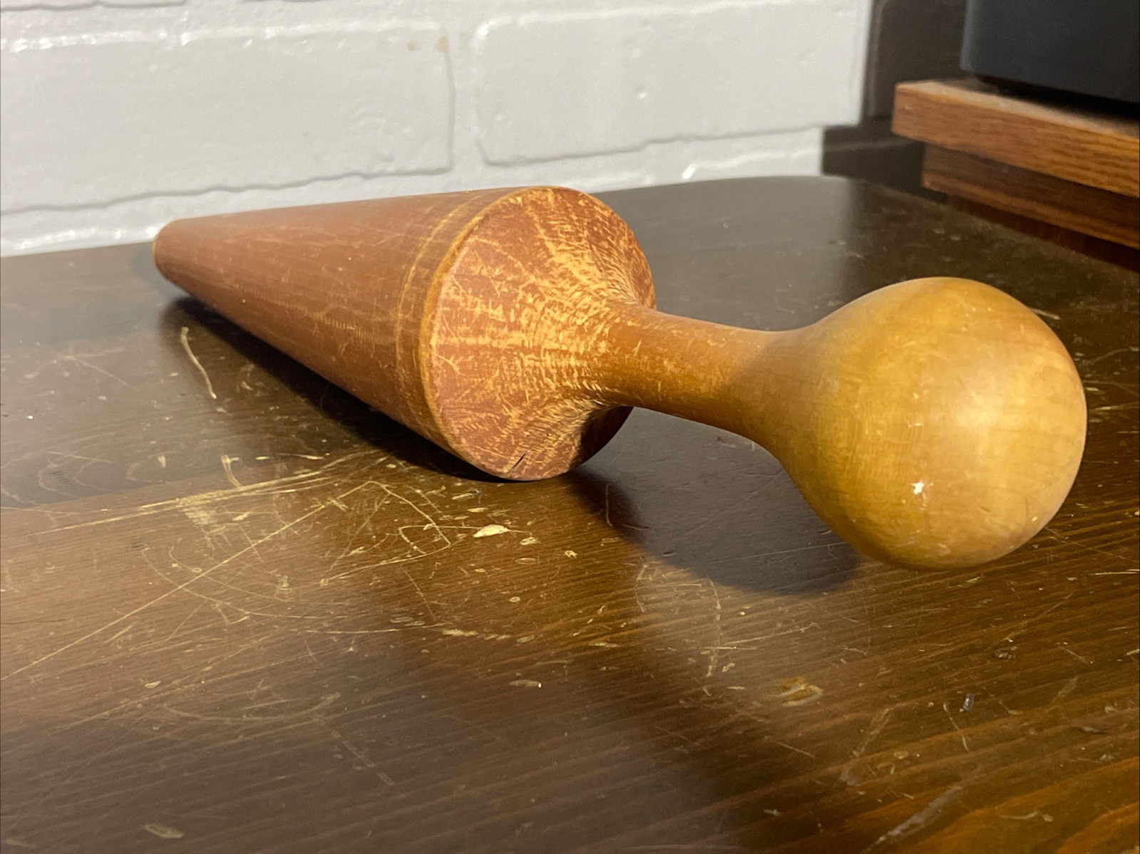 Vintage Wooden Masher 1950’s Kitchen Ware Pharmaceutical