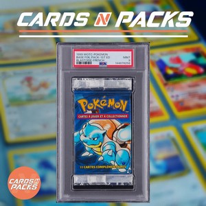 Booster Pokemon Tortank Set de Base Edition 1 PSA 9 Neuf scellé MINT