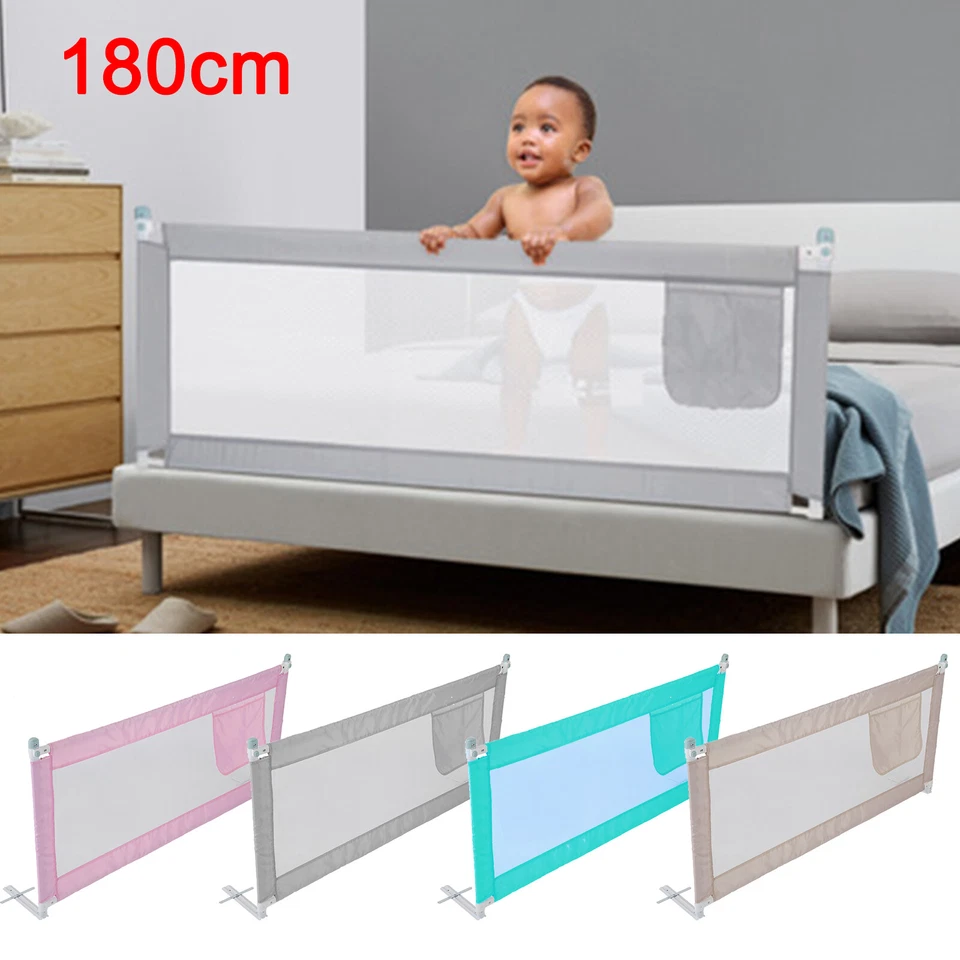 180CM Bed Safety Guards Folding Child Toddler Bed Rail Safety Protection New.
