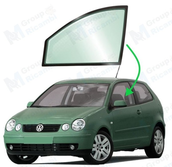 Volkswagen Polo 2001 - 2009 Fensterscheibe Tieferlegung Vorne Links-image