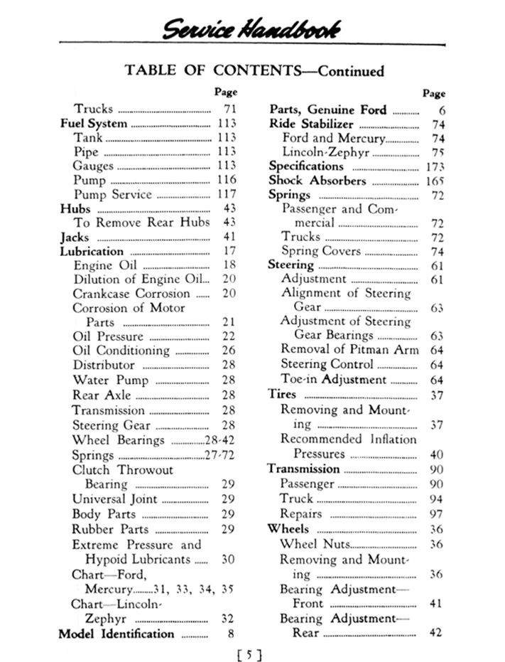 Ford Mercury Car and Pickup Truck Repair Shop Manual 1937 1938 1939 1940 1941  - Image 3 of 3