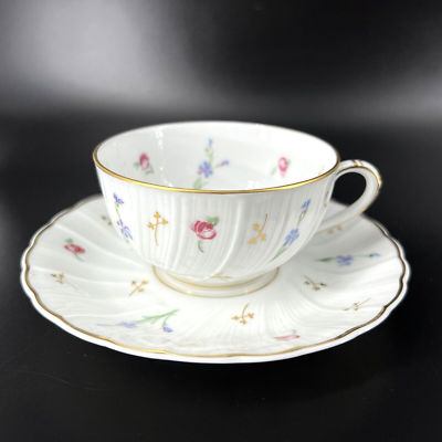 Vintage Bernardaud Limoges Pompadour Floral Tea Cup & Saucer | eBay
