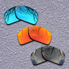 Black Blue Red Polarized Replacement Lenses For-Oakley Split Shot OO9416