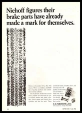 1966 C. E. Niehoff & Co. Chicago IL Clutch Master & Slave Cylinder Kits Print Ad