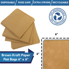 Brown Strung Kraft Paper Food Bags Takeaway Paper Bags Fruit Shop Counter Bags