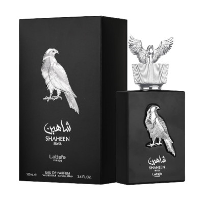 Shaheen Silver by Lattafa 3.4 oz EDP Cologne Perfume Unisex New In Box