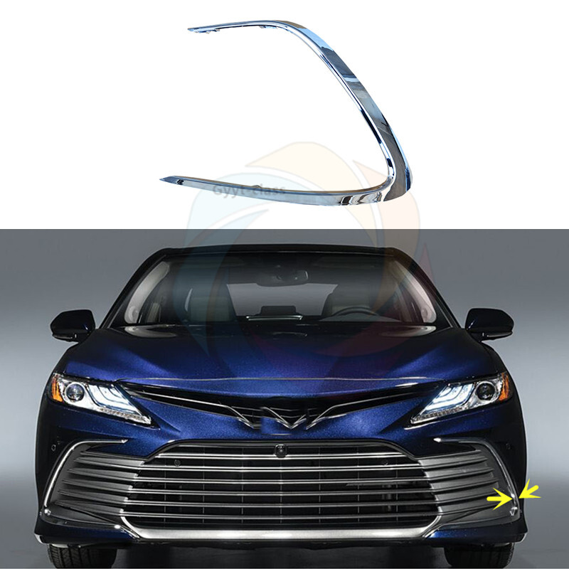 Texas-E-Parts Chrome Front Bumper Side Trims – For 2021-2023 Toyota Camry LE/XLE