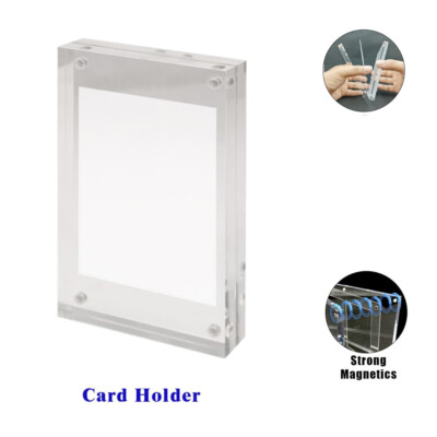 35PT Acrylic Clear Display Case Box Trading Card Holder Super Thick For TCG Card