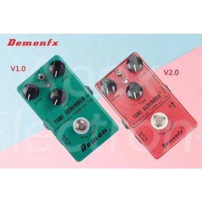 Demonfx tube screamer guitar effects overdrive 2in1 effect pedal with distortion
