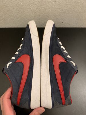 ボーヌロマネ1996 Nike SB Zoom Bruin Low Mens Size 10.5 Obsidian Blue Red 366665 461