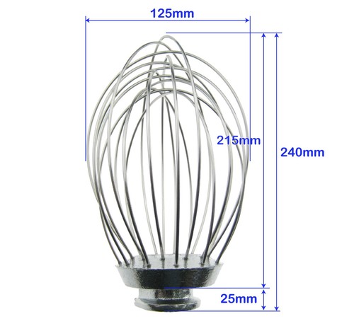 BALLOON WIRE WHISK WHIP ATTACHMENT AD064 BUFFALO PLANETARY 10L LITRE MIXER CD605 - Picture 7 of 16