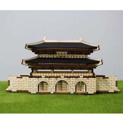 YoungModeler Maßstab 1/250 Gyeongbokgung Gwanghwamun Schreibtisch Holz Modellbausatz