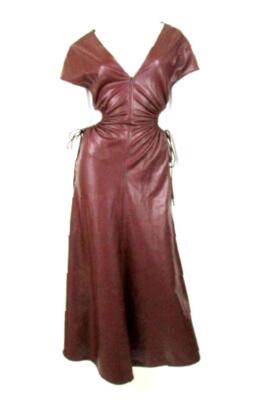 A.L.C. SYNA BROWN FAUX LEATHER CUTOUT MIDI DRESS SZ.0/XS-NWOT | eBay A.L.C. SYNA BROWN FAUX LEATHER CUTOUT MIDI DRESS SZ.0/XS-NWOT | eBay