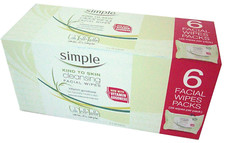Cleansing Facial Wipes Boxed 6 Packs X 25 Wipes Total 150 Wipes