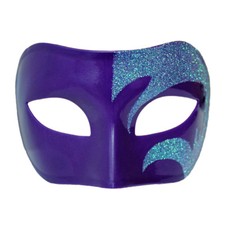 Mystic Holographic Glitter  Purple Venetian Masquerade Mask  WEDDING PROM