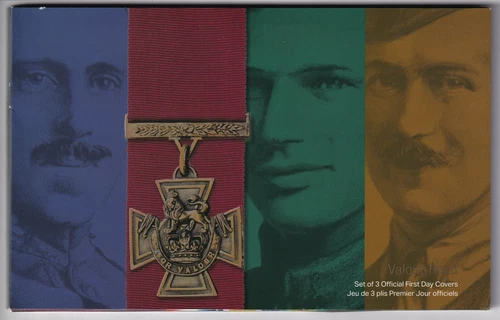 CANADA 2021 Victoria Cross 3 First Day Covers stamps -folder included- R354B