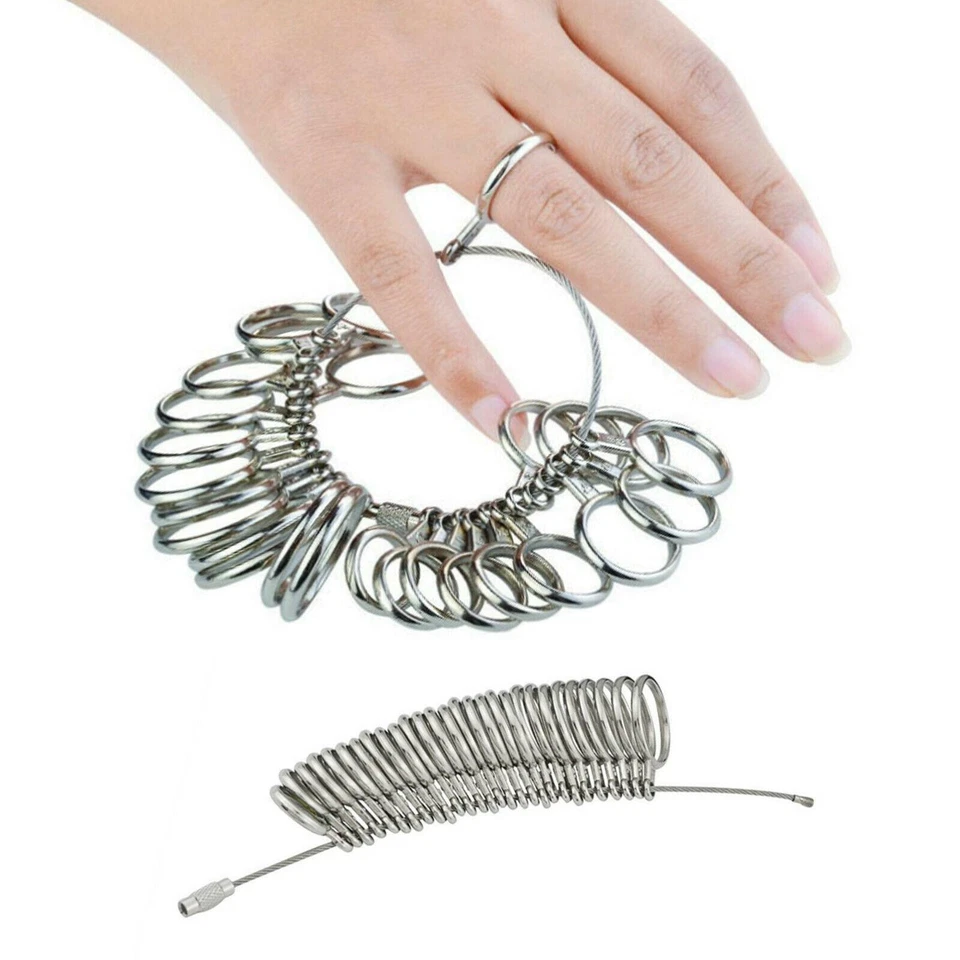 RING SIZER FINGER MEASURE GAUGE BRITISH UK A-Z SIZES FOR MEN & WOMEN REUSABLE - Image 2 of 4