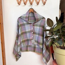 Nwt Earth Squared Poncho Shawl From Scotland!