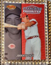 2000 Bowmans Best Johnny Bench FRANCHISE FAVORITES FR1b Cincinnati Reds MINT‼️ 